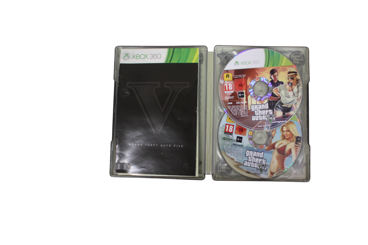Jeu GTA V Xbox 360 édition steelbook (non testé) Bon état - Vue 5 - 